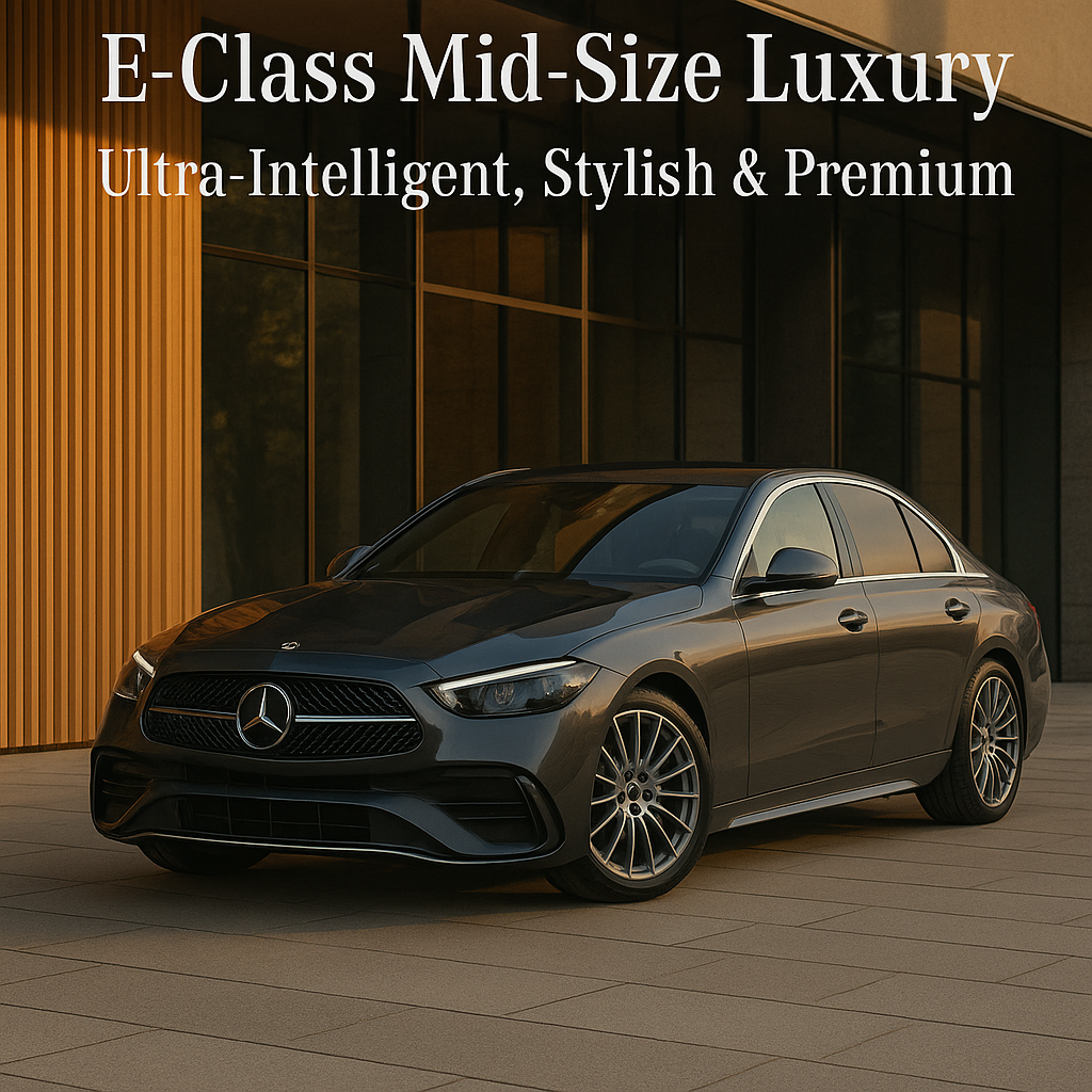E-Class Mid-Size Luxury – Ultra-Intelligent, Stylish & Premium